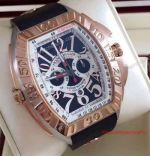 Top Quality Fake Franck Muller Conquistador Grand Prix Watch Rose Gold Rubber